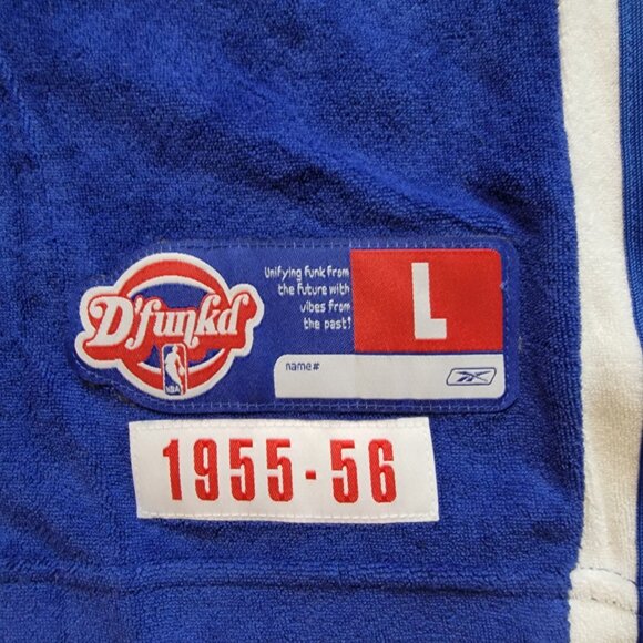 Atlanta Hawks Jason Terry Reebok Hardwood Classics Throwback D'funkd Blue Jersey - Picture 4 of 10